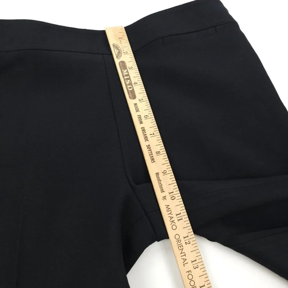 TORY BURCH Pleated Wool Crop Trousers Black Old Money Luxury Preppy Academia 10